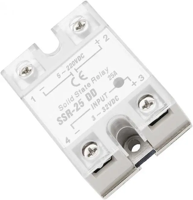 Alt view image 4 of 7 - Solid State Relay SSR-25 DD 25A 5-220VDC Solid State Relay For Industrial Automation Process
