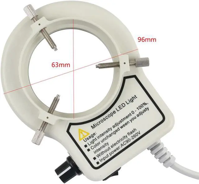 Alt view image 6 of 6 - 1080P HD HDMI Industrial Electronic Digital Video Microscope Camera & 100X C-Mount Lens Whit 56-LED Adjustable Ring Light