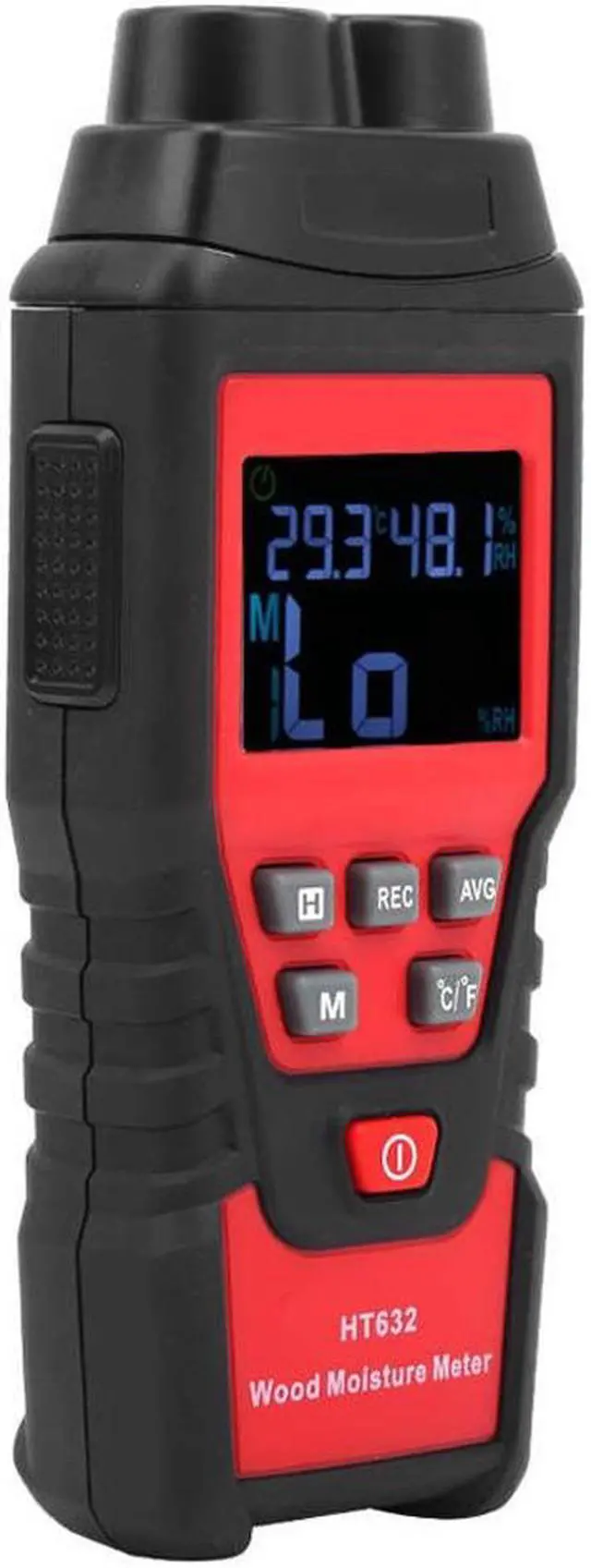 Alt view image 6 of 7 - HT632 Digital Wood Moisture Meter Wood Humidity Tester Hygrometer Damp Paper Cement Detector Moisture Meter