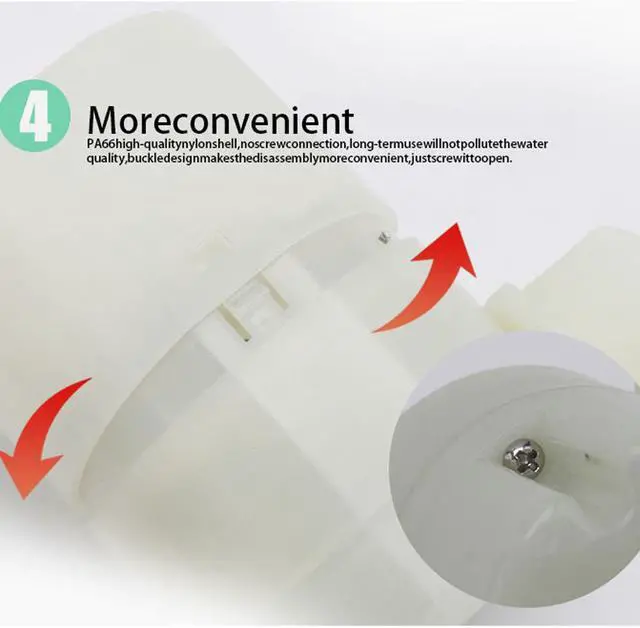 Alt view image 3 of 7 - ELECALL Automatic Water Level Control Valve Tower Tank Floating Ball Valve 3/4" internally upper inlet EFV-06NS