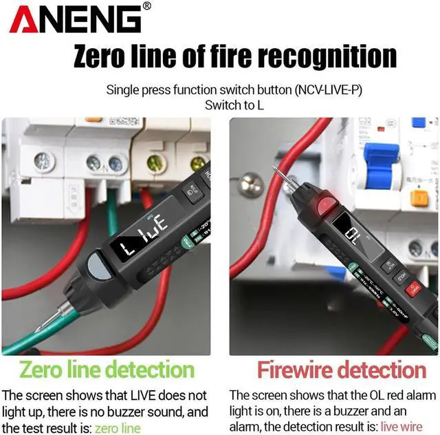 Alt view image 3 of 7 - ANENG A3008 Digital Multimeter Auto Intelligent Sensor Pen Tester 6000 Counts NonContact Voltage Meter Multimetre polimetro