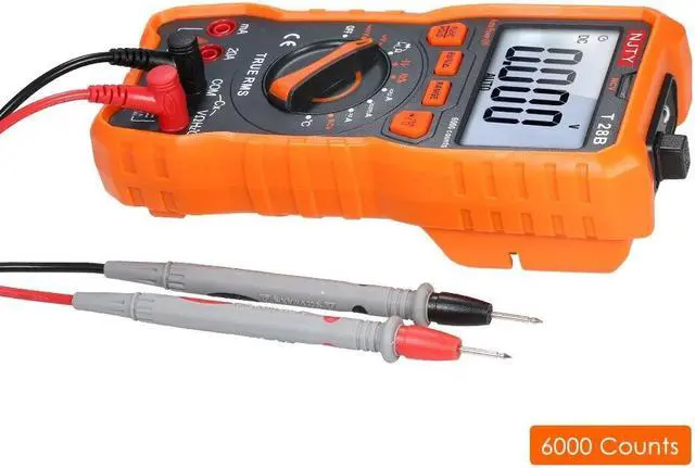 Alt view image 7 of 7 - NJTY T28B Digital Multimeter 6000 Counts Auto Range Non Contact Multi Meter