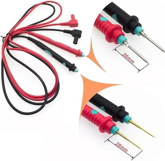 Alt view image 5 of 5 - Digital Multimeter Test Leads Probe Scope Clip Cable Switchable Needle Pin Extend Alligator