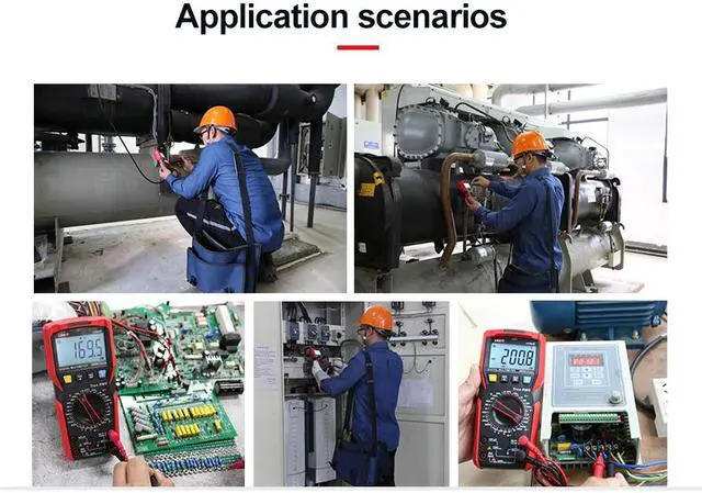 Alt view image 6 of 6 - UNI-T UT89XE Digital Multimeter Professional Tester True RMS Manual Range DC AC Voltmeter Ammeter Capacitor Temperature Meter