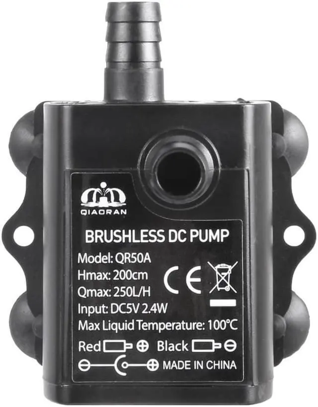 Alt view image 5 of 5 - Ultra-quiet USB Mini Brushless DC Water Pump DC5V 2.4W 250L/H Lift 2m Submersible Fountain Aquarium Circulating