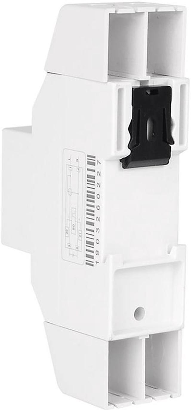 Alt view image 4 of 7 - Residential 2 Wire Single Phase Din Rail Energy Meter Electric KWH Meter With Backlight AC 230V 5-80A For Saving Power Energy