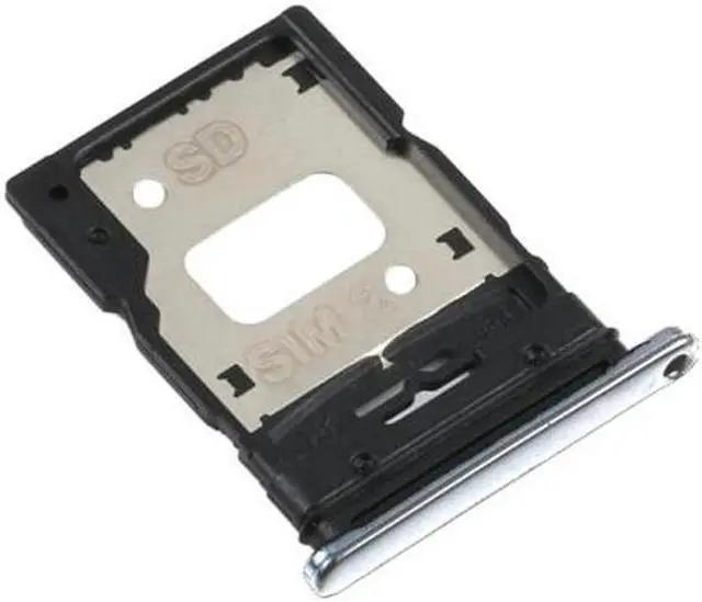 Main image of Sim Card Tray Holder SIM Tray Slot Holder Adapter Socket Repair Parts For Xiaomi Mi 11 Lite Mi11 Lite 5G - Silver