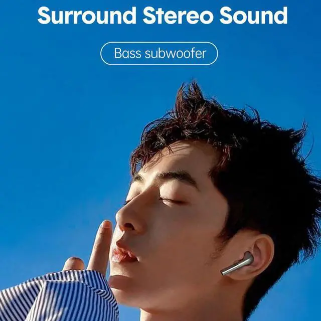 Alt view image 6 of 7 - Fineblue F22 Pro TWS Wireless Bluetooth Earphone Type-C Headset Fingerprint Touch Control New Design with Charging Case - Silver