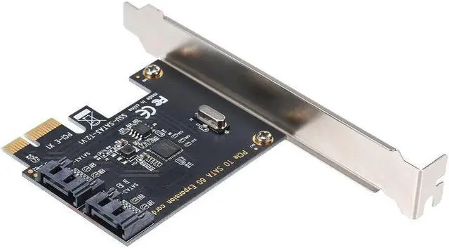 Alt view image 4 of 7 - PCI-E to 2 SATA3.0 Adapter Card SATA Hard Disk Expansion Card High-speed Transmission Multiple Systems Compatible Plug and Play