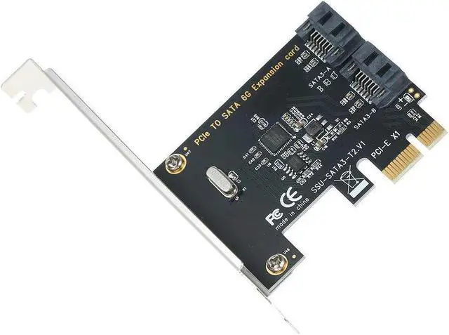 Alt view image 7 of 7 - PCI-E to 2 SATA3.0 Adapter Card SATA Hard Disk Expansion Card High-speed Transmission Multiple Systems Compatible Plug and Play