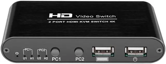 Alt view image 6 of 7 - NEW HDMI-Compatible Switch 4K Switcher Wireless Mouse Keyboard Sharer Ultra-Clear Switching Computer Adapter Display Amplifer