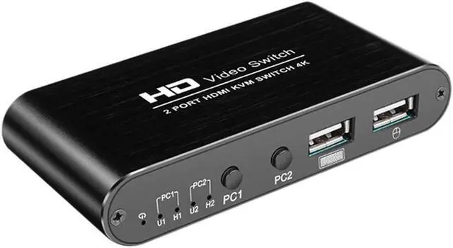 Alt view image 5 of 7 - NEW HDMI-Compatible Switch 4K Switcher Wireless Mouse Keyboard Sharer Ultra-Clear Switching Computer Adapter Display Amplifer