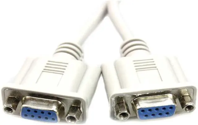 Alt view image 2 of 4 - DB9 Male to 2 Female Serial Rs232 Splitter Cable Rs232 Male to 2 Female 2 in One Cable for Cash Register Displays - White