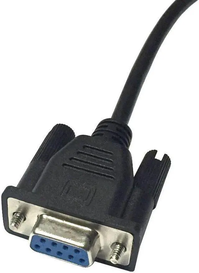 Alt view image 4 of 4 - DB9 Male to 2 Female Serial Rs232 Splitter Cable Rs232 Male to 2 Female 2 in One Cable for Cash Register Displays - Black