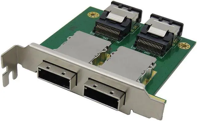 Main image of Dual Mini SAS for Internal SFF-8087 SAS 36P to 2 Port External HD SAS26P SFF-8088 Front Panel PCI SAS Card Adapter