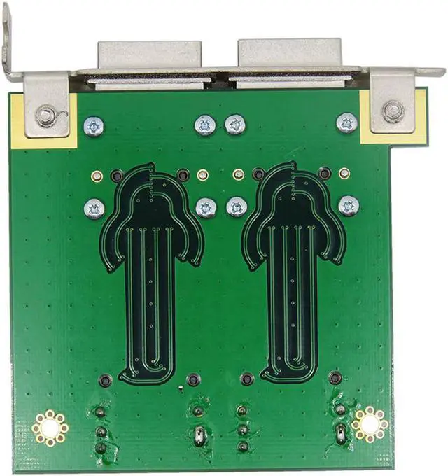Alt view image 4 of 4 - Dual Mini SAS for Internal SFF-8087 SAS 36P to 2 Port External HD SAS26P SFF-8088 Front Panel PCI SAS Card Adapter