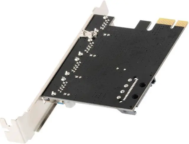Alt view image 5 of 6 - 4 Port USB 3.0 PCI-e Expansion Card PCI Express PCIe USB 3.0 Hub Adapter 5Gbps Riser Controller Extender with SATA