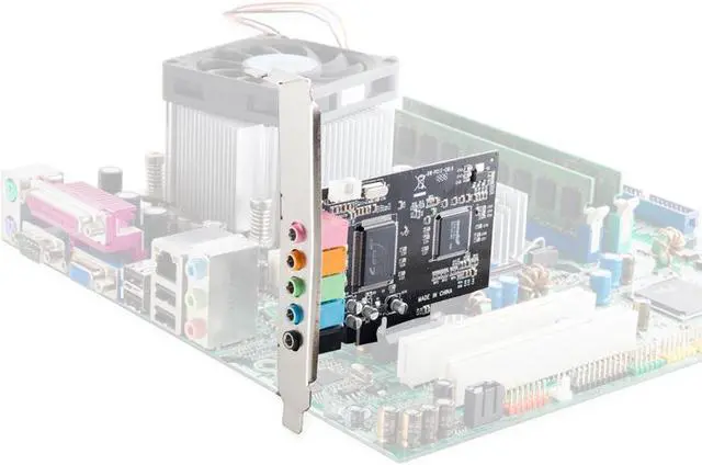 Alt view image 3 of 6 - PCI-E Express 5.1 Stereo Digital Card Desktop Soundcard
