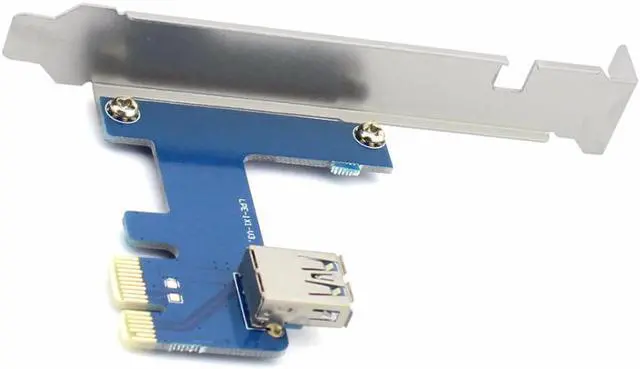 Alt view image 2 of 7 - PCIe 1 to 4 PCI Express 1X Slots Riser Card Mini ITX to External 4 PCI-e Slot Adapter PCIe Port Multiplier Card