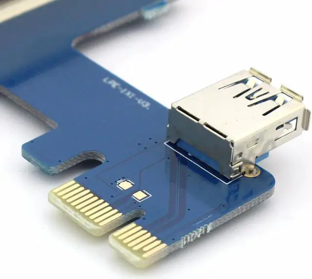 Alt view image 5 of 7 - PCIe 1 to 4 PCI Express 1X Slots Riser Card Mini ITX to External 4 PCI-e Slot Adapter PCIe Port Multiplier Card