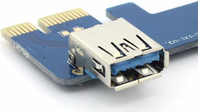 Alt view image 7 of 7 - PCIe 1 to 4 PCI Express 1X Slots Riser Card Mini ITX to External 4 PCI-e Slot Adapter PCIe Port Multiplier Card