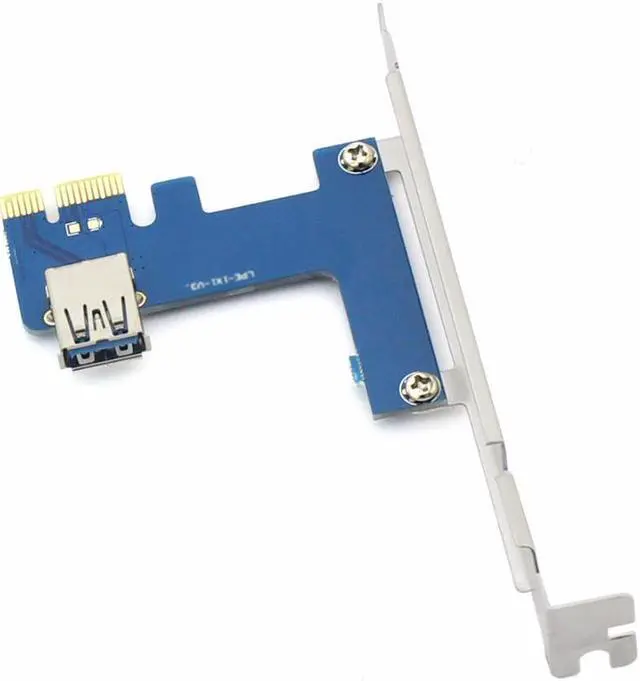 Alt view image 6 of 7 - PCIe 1 to 4 PCI Express 1X Slots Riser Card Mini ITX to External 4 PCI-e Slot Adapter PCIe Port Multiplier Card