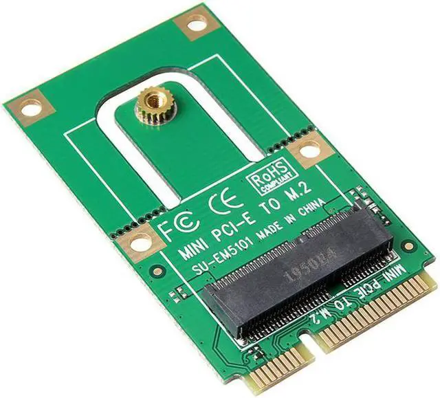 Alt view image 3 of 5 - Mini PCI-E to M.2 Adapter Converter Expansion Card M.2 Key E Interface For M.2 Wireless Bluetooth-Compatible WiFi Module