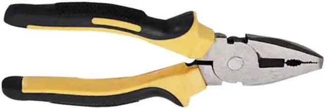 Alt view image 6 of 6 - Household Multi-Function Pliers PVC Plastic Handle Wire Cutters Vise 8-Inch Wire Cutters Hardware Tools