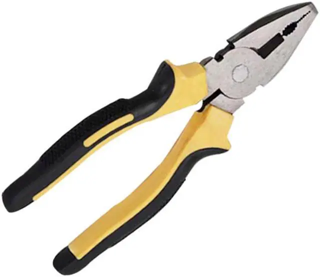 Alt view image 4 of 6 - Household Multi-Function Pliers PVC Plastic Handle Wire Cutters Vise 8-Inch Wire Cutters Hardware Tools