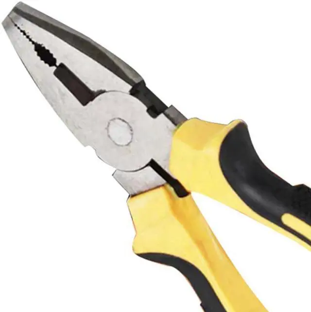 Alt view image 3 of 6 - Household Multi-Function Pliers PVC Plastic Handle Wire Cutters Vise 8-Inch Wire Cutters Hardware Tools