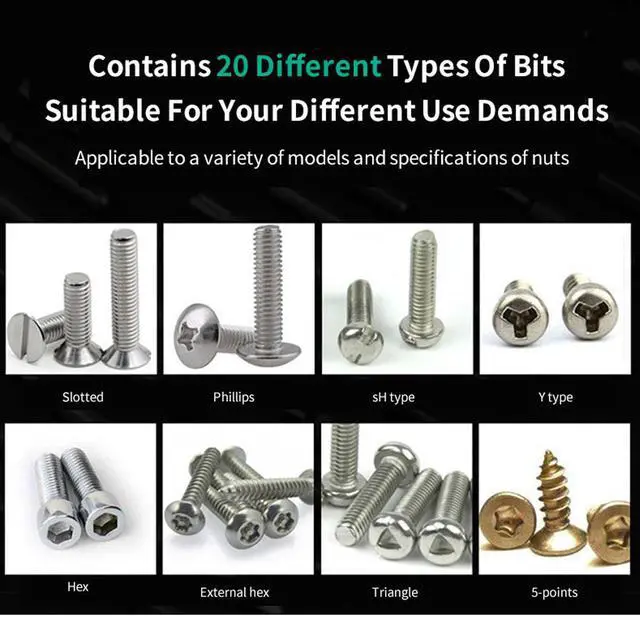 Alt view image 2 of 7 - ELECALL 21 IN 1 Precision Screwdriver Set Hex Phillips Torx Bits Small Screwdriver Mini Tools Set Muntifunction Screw Bit