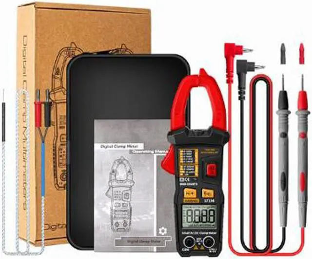 Alt view image 2 of 4 - ST194 Digital Clamp Meter Multimeter DC/AC Current Tester 600V Voltage True RMS Amp Meters 6000 Count Capacitor