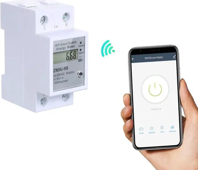 Alt view image 3 of 6 - Wifi Smart Home Energy Monitor Real Time Electricity Meter Easy Installation Remote APP Control