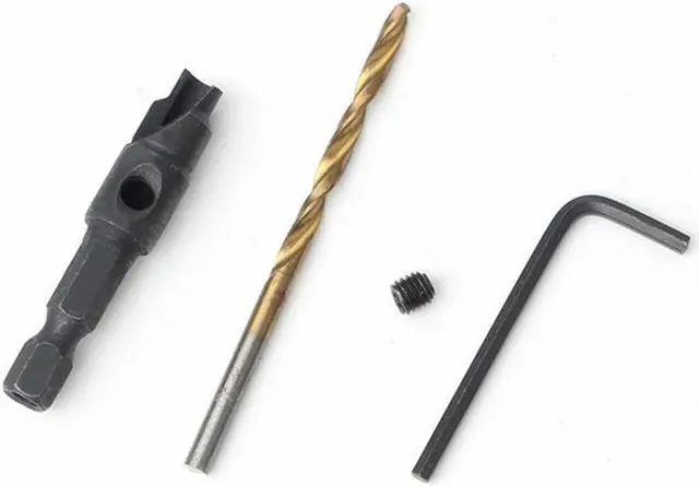 Alt view image 2 of 5 - Twist Drill Portable Countersunk Twist Drill Set 5#-12# Smooth Chip Removal Screw Cap Opener Sharp Tooth Edge