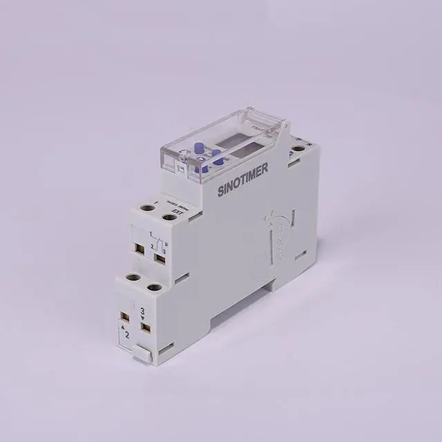 Alt view image 3 of 4 - TM610 Programmable Timer Switch LCD Display 18mm Single Module Din Rail 220V External Trigger Switch