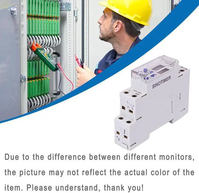 Alt view image 4 of 4 - TM610 Programmable Timer Switch LCD Display 18mm Single Module Din Rail 220V External Trigger Switch