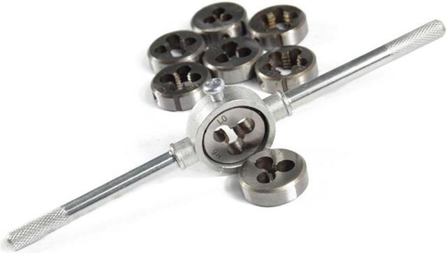 Alt view image 4 of 4 - 40Pcs Metric Tap Wrench And Die Pro Set M3-M12 Alloy Metal Hand Tool Tooth Gauge Screwdriver Die Hinge Hand Frame