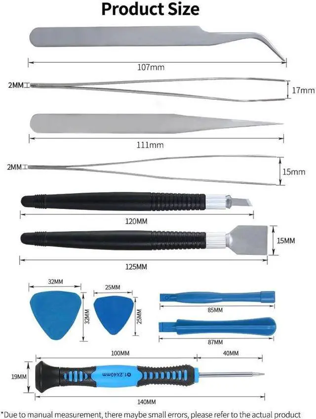 Alt view image 4 of 6 - 16-in-1 Multifunctional Dismantling Tools Screwdriver Set Repair Tool Kit for Laptop Mobile Phone Keyboard Game Console Glasses