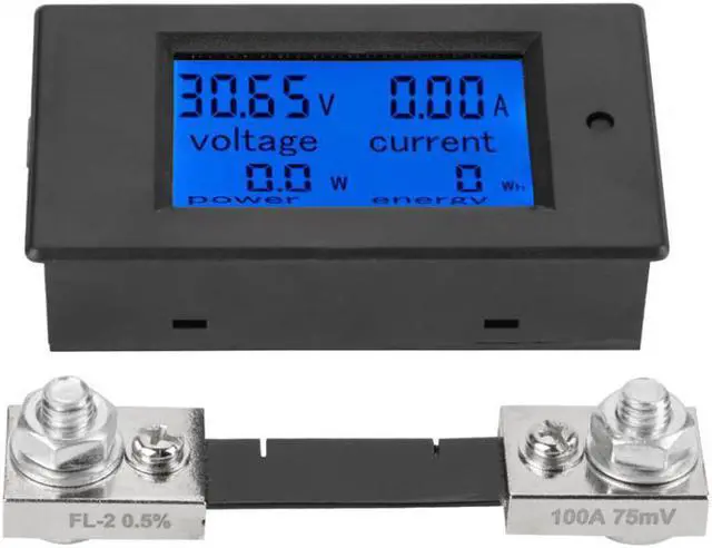 Main image of LCD Digital Voltage Meter PZEM-051 DC 6.5-100V Digital Electric Power Energy Voltage Current Meter - 100A