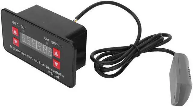 Alt view image 2 of 5 - Temperature and Humidity Controller Digital Display Greenhouse Switch WT-1008 110-220VAC Temperature Controller