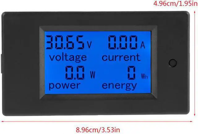 Alt view image 3 of 5 - LCD Digital Voltage Meter PZEM-051 DC 6.5-100V Digital Electric Power Energy Voltage Current Meter - 50A