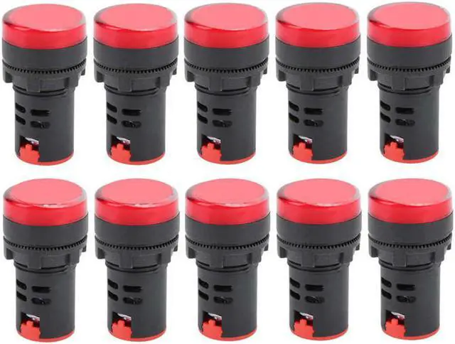 Main image of 10PCS AD16-22DS High Brightness Red LED Signal Lamp LED Indicator Light for Signal Indication - 24V