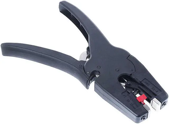 Alt view image 2 of 6 - Wire Stripper 0.08-10mm WX-D3 Self-Adjusting Machine Cable Scissors Multi-Tool Adjustable Precision Electrician Crimping Tool - Black