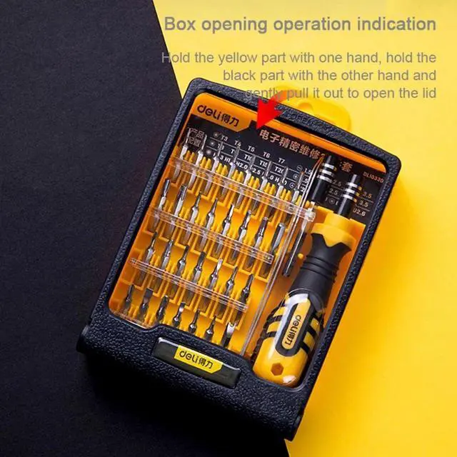 Alt view image 2 of 7 - Screwdriver Kit with CR-V Precision Bits DIY Screw Driver Set