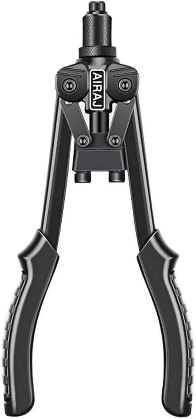 Main image of Rivet Gun Heavy Duty Single Hand Manual Riveter for Metal Automotive Repairing Railway for 1/8 Inch 5/32 Inch 3/16 Inch Aluminium Stainless Steel Rivets Black