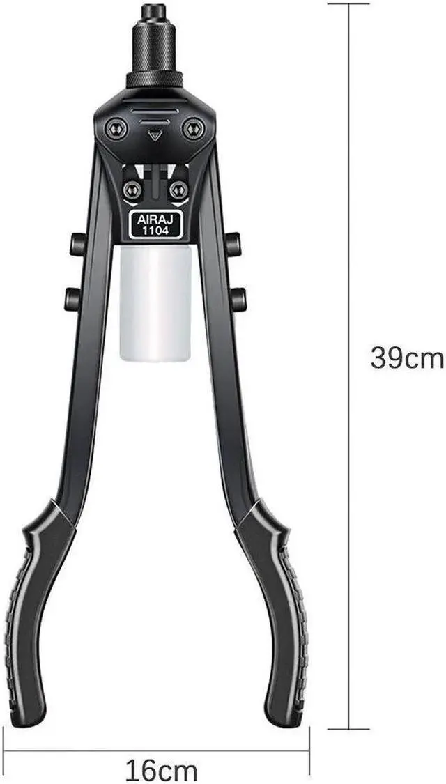 Alt view image 4 of 7 - Rivet Gun Heavy Duty Single Hand Manual Riveter for Metal Automotive Repairing Railway for 3/32 Inch 1/8 Inch 5/32 Inch 3/16 Inch 1/4 Inch Aluminium Stainless Steel Rivets Black