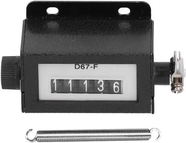 Alt view image 4 of 7 - Mechanical Counter 5 Digit Metal Manual Resettable Hand Pull 0-99999 Counting Tally D67-F Hand Tools