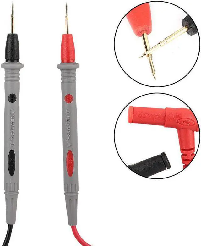 Alt view image 2 of 5 - PT1006 Digital Multimeter Crocodile Clip Probe Pen + 1000V 20A Test Lead Cable 90cm Multimeter Probe