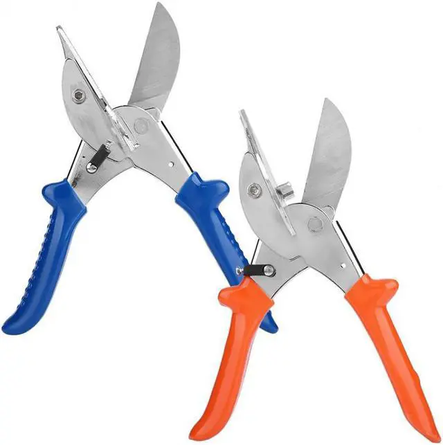 Alt view image 3 of 6 - Multifunctional Angle Scissors Adjustable Angle Shear Multi Angle Wire Duct Cutter Hand Tools - Orange