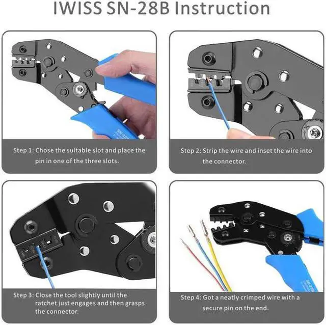 Alt view image 5 of 5 - SN-28B Pin Socket Terminal Crimping Tool Crimper for Dupont Repair Hand Tool